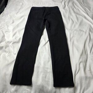 Paige Women’s Black Stretch Dress Pants Size 26 Rayon Blend Mid Rise Straight